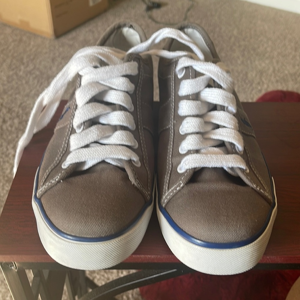 Ralph Lauren polo sneakers (model is Clifton).